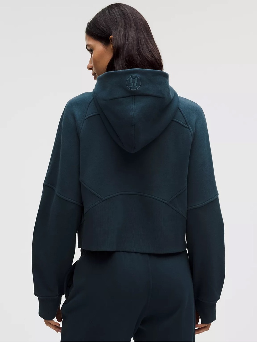 Lululemon Scuba Oversized Half-Zip Hoodie in Indochine Blue and Gold